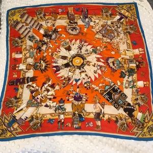 Hermès Kachina Cashmere and Silk Scarf